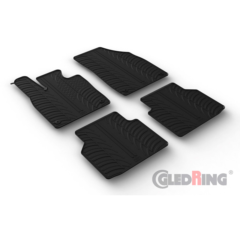 Rubbermatten  Volkswagen ID.4 2020- & ID.5 2021- (T profiel 4-delig + montageclips)