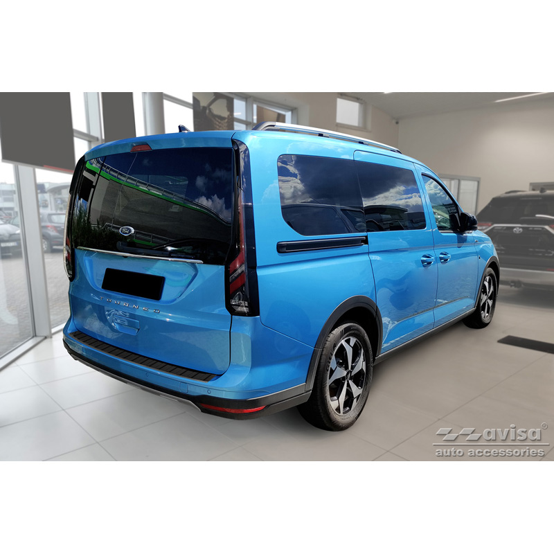 Zwart RVS Achterbumperprotector  Ford Tourneo Connect III 2022- 'Ribs'