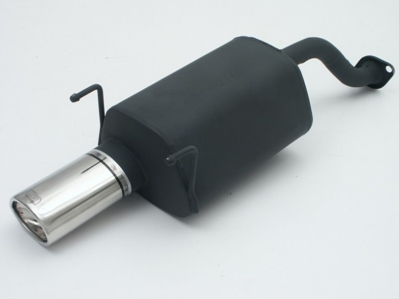 Einddemper Honda Civic 1992-1996 RVS eindstuk 95x65mm rond