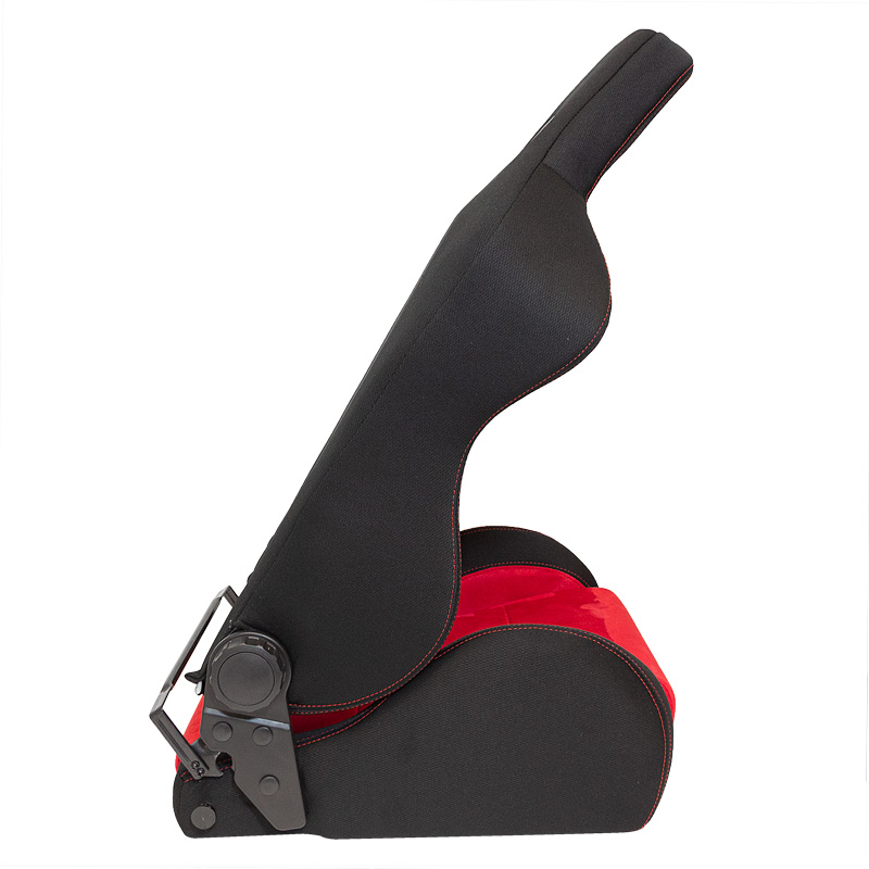 Sportstoel 'Eco Soft' - Zwart/Rood - Dubbelzijdig verstelbare rugleuning - incl. sledes
