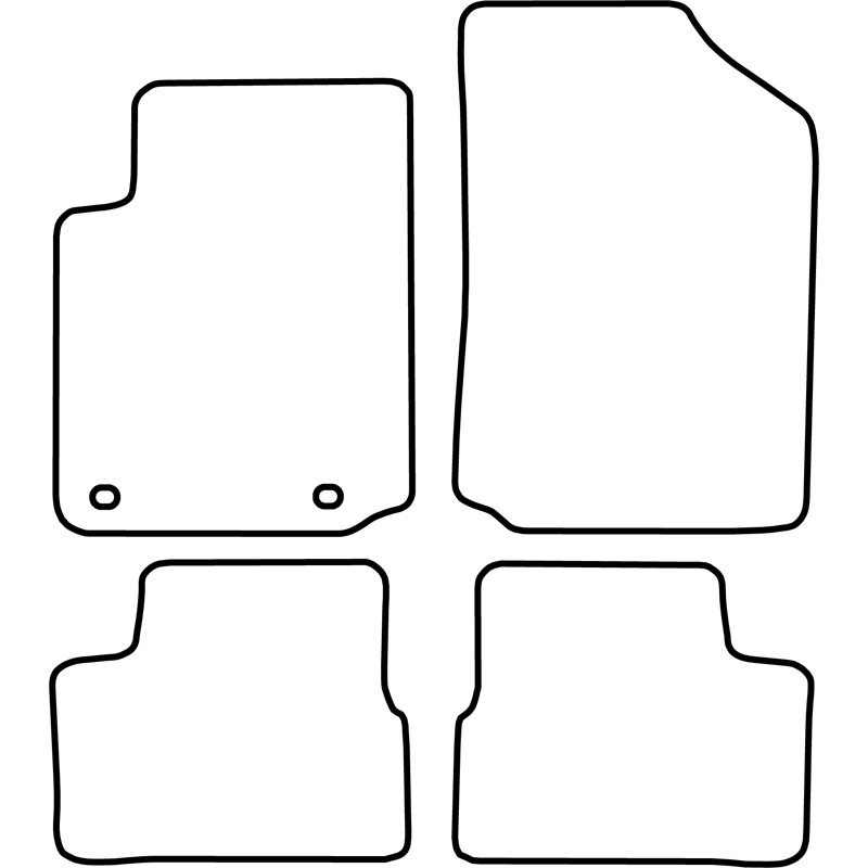 Automatten Velours  Citroen C3 2005-2010