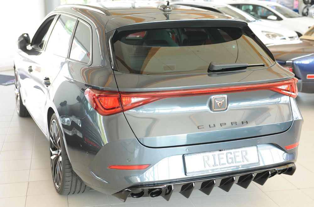 Diffuser Seat Leon KL ST/sportstourer 2020- Rieger glanzend zwart