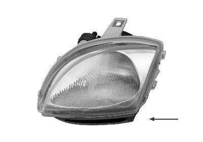 koplamp, Carello, H4, hydraulisch verstelb, rechts Fiat Seicento