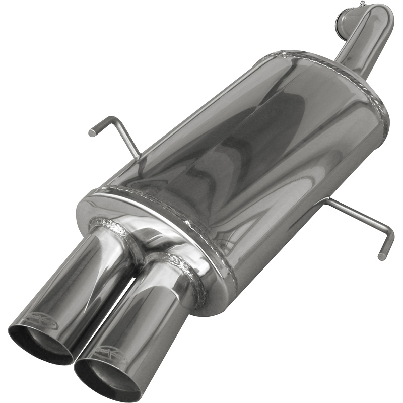 100% RVS Sportuitlaat  Alfa Romeo 156 3.2 GTA (250pk) 2002- 2x80mm Racing