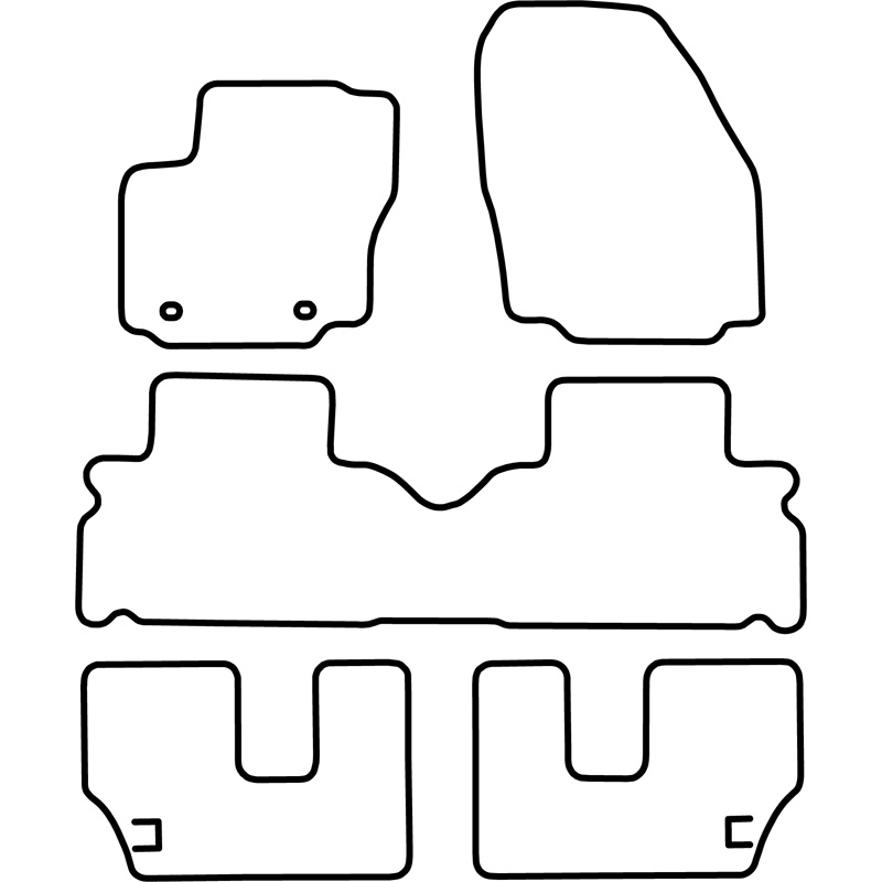 Automatten  Ford S-Max 2006- (7 personen)