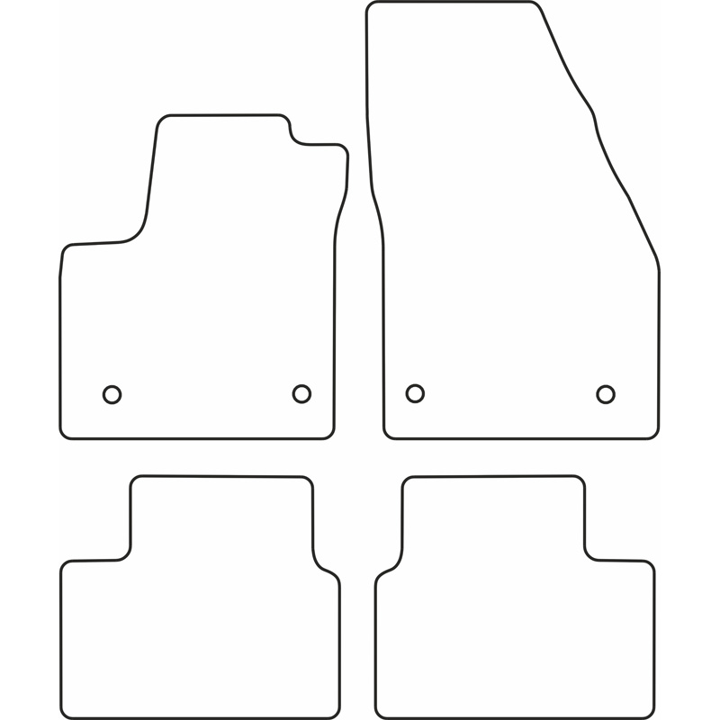 Automatten Velours  Opel Meriva B 2010-