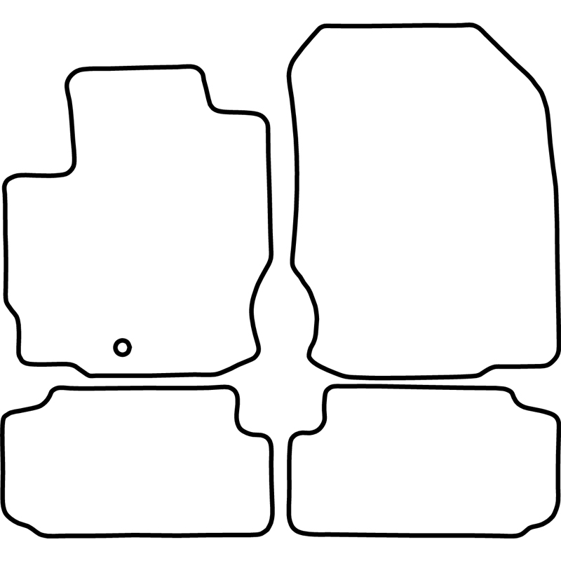 Automatten  Mitsubishi Colt cabrio 2006-2009