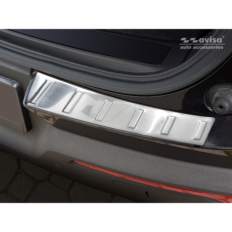 RVS Achterbumperprotector  Volvo XC40 2018- 'Ribs' (2-delig)