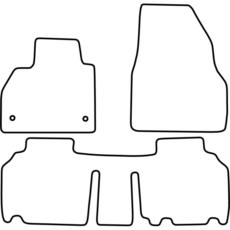 Automatten  Renault Kangoo Family 2008-2021 & Mercedes Citan Combi 2012-2021