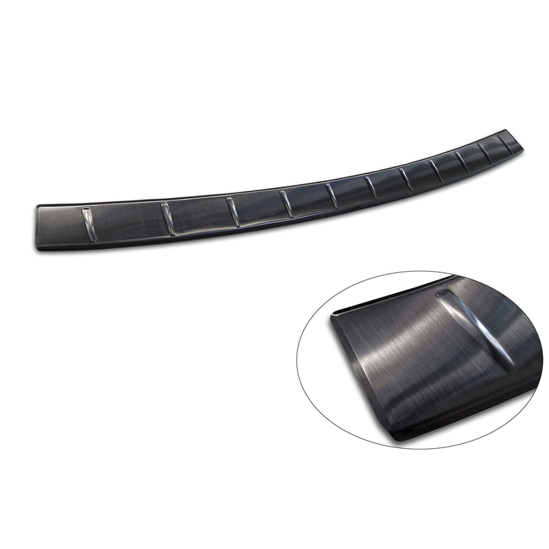 Zwart RVS Achterbumperprotector  Mercedes GLE II (W167) Facelift excl. AMG 2023- 'Ribs'