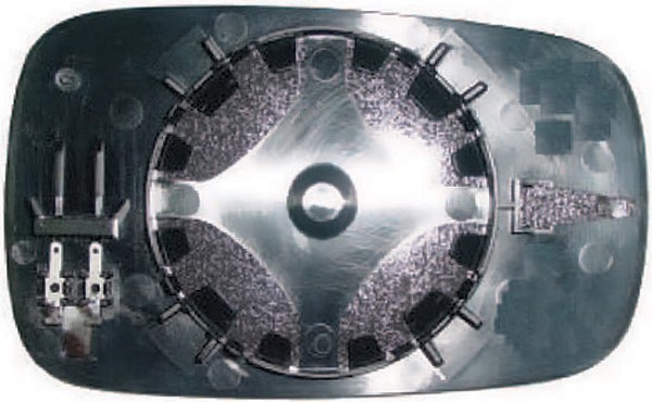 Spiegel glas rechts RENAULT CLIO, 05-08 VERWARMBAAR; CONVEX GLAS