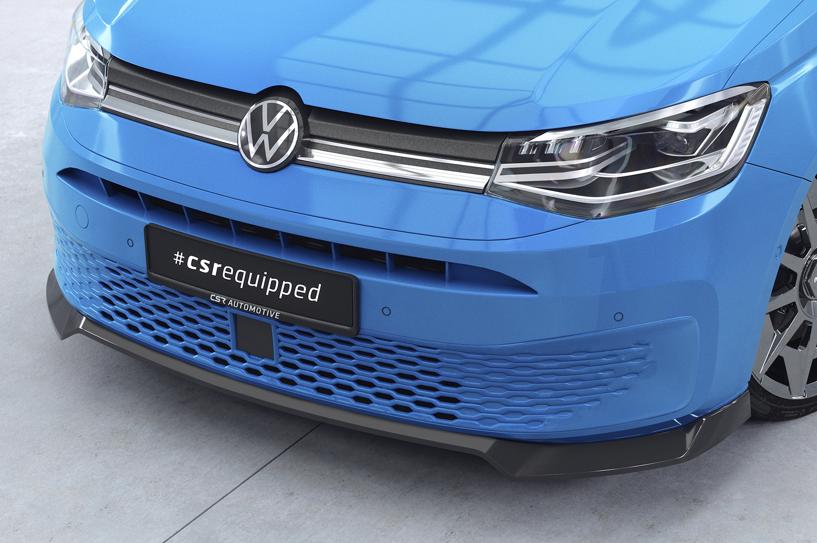 Voorspoiler Volkswagen Caddy Cargo CSR Glans Zwart