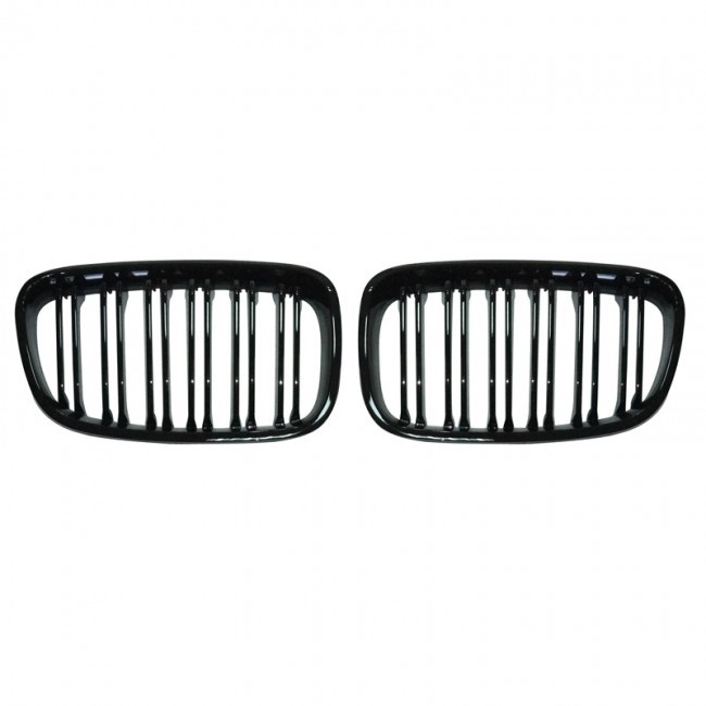 Glanzend zwarte Grills BMW 1-Serie F20/F21 2011-2014 M-Style