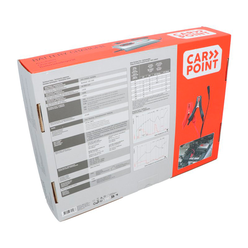 Carpoint BX-5M 12V/24V Acculader 25 Ampère Lithium