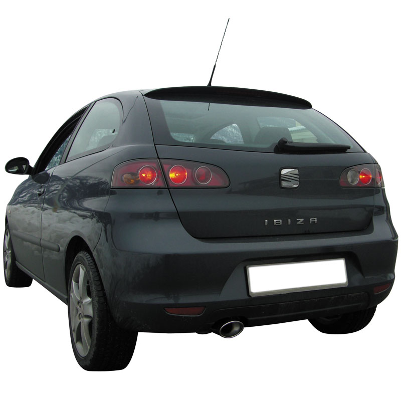 100% RVS Sportuitlaat  Seat Ibiza 6L 1.4 TDi (75pk) 2002- 120x80mm