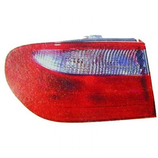 Achterlicht buiten links W210 99-02 ROOD/WIT