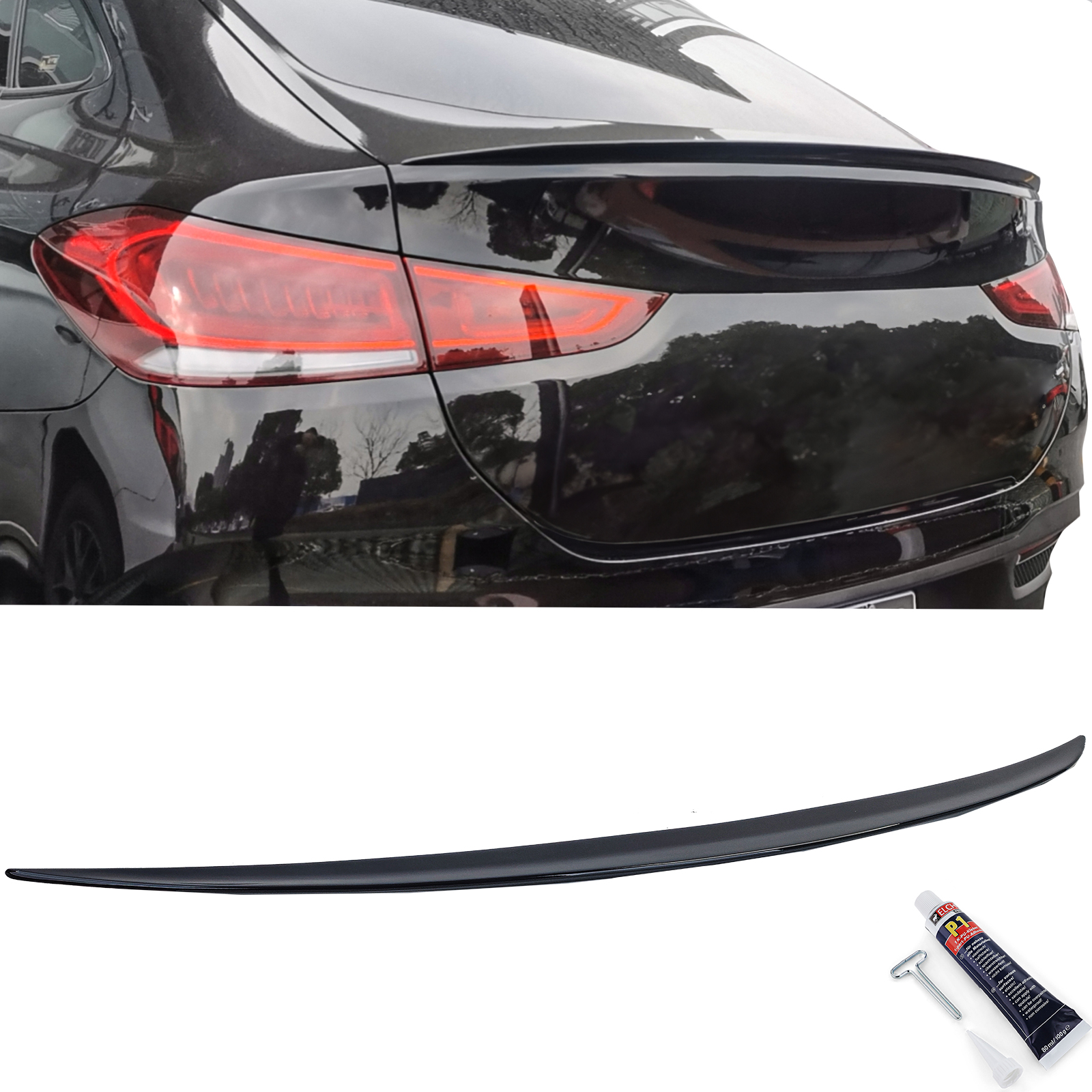Spoiler Mercedes GLE Coupe C167 Glans Zwart