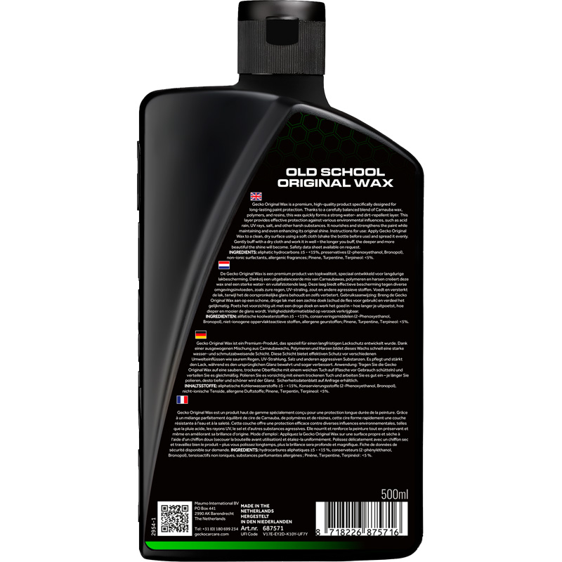 Gecko Old School Original Wax 500ml