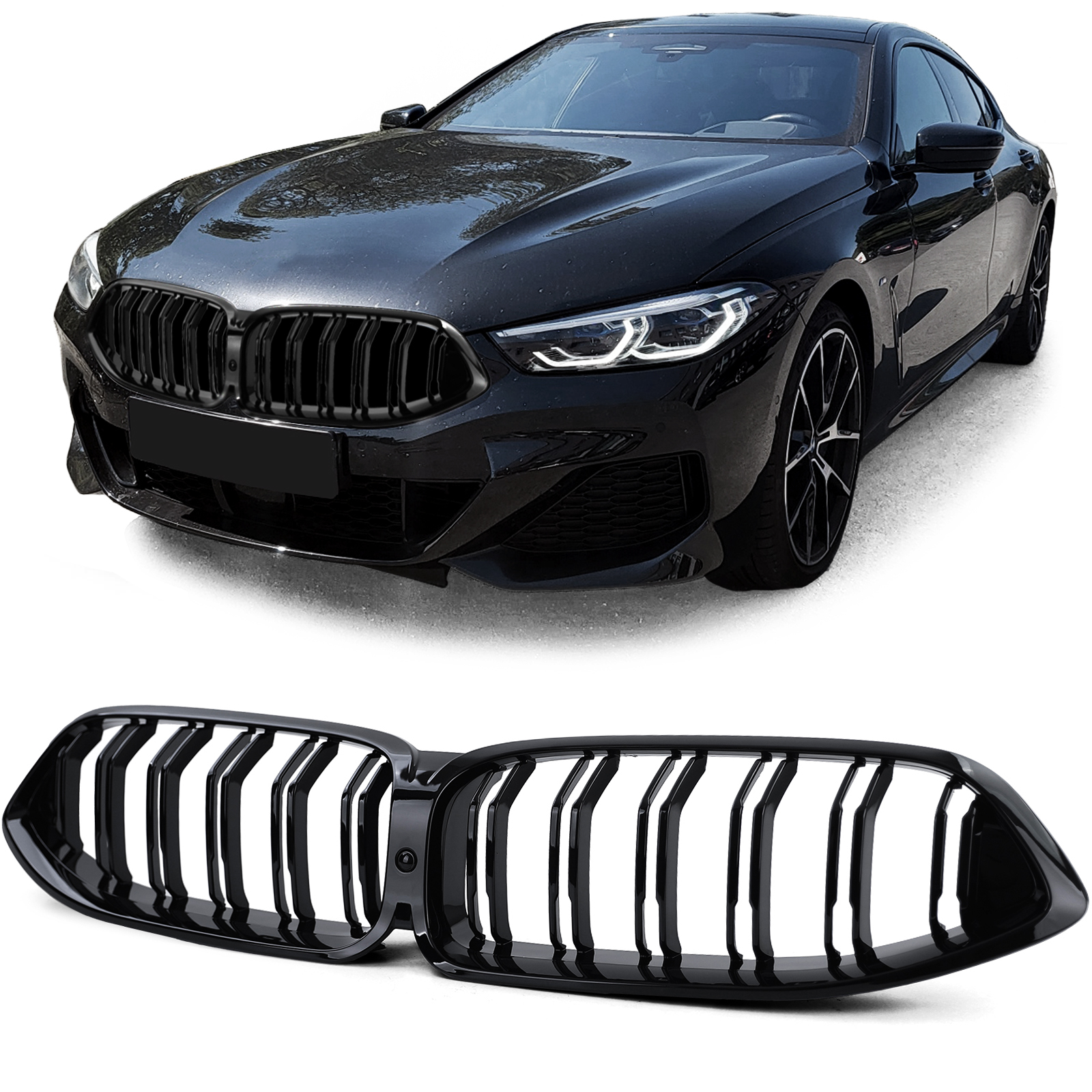 Grill BMW 8 Serie Glans Zwart