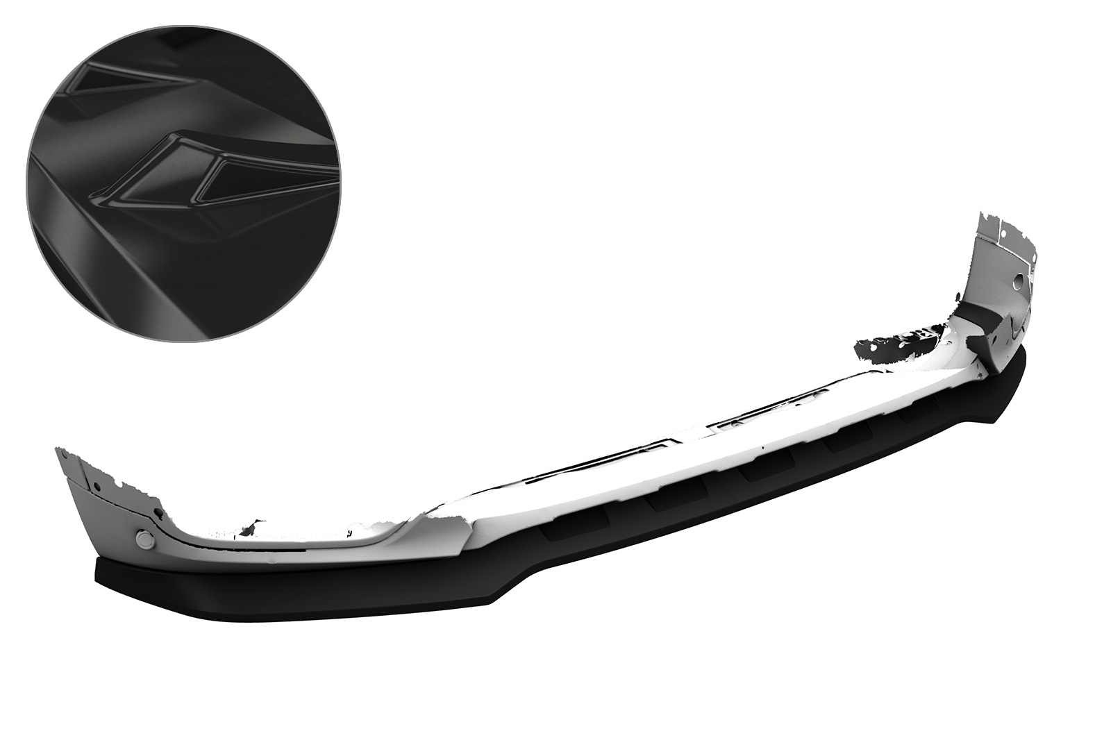 Voorspoiler BMW X3 F25 LCI CSR Glans Zwart