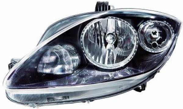 Koplamp rechts ALTEA/LEON 09->> DEPO H7+H1