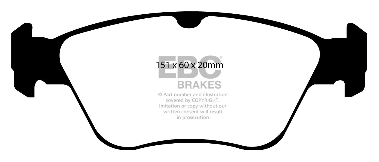 EBC Brakes MERCEDES C-Class (W202) C250 TD 95-96 Remblokken voor