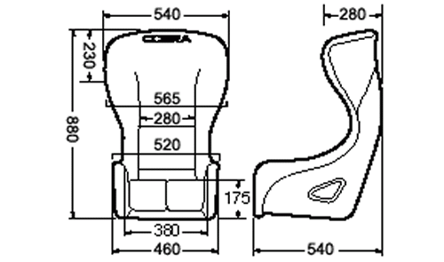 Cobra Sebring Pro Carbon - Black Spacer Fabric all over