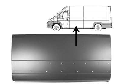 OVERSIZEDEEL Zijpaneel H:71cm FIAT DUCATO 06>14
