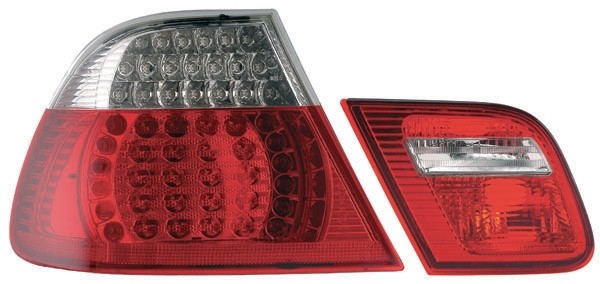 Achterlichten BMW 3-serie E46 99-03 CABRIO LED Rood/Wit