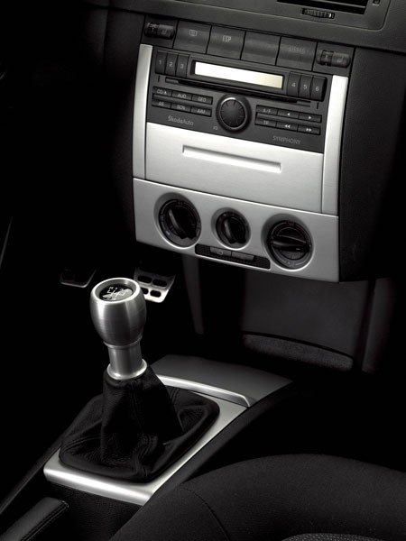 Decoratie set midden console Skoda Fabia I Open compartiment zil
