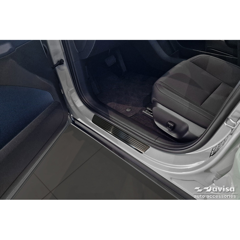 Zwart RVS Instaplijsten  Volvo EX30 2023- - 'Lines' - 4-delig