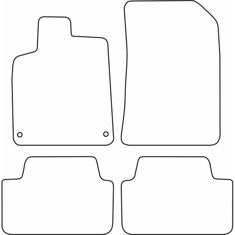 Automatten Velours  Citroën C5 2001-