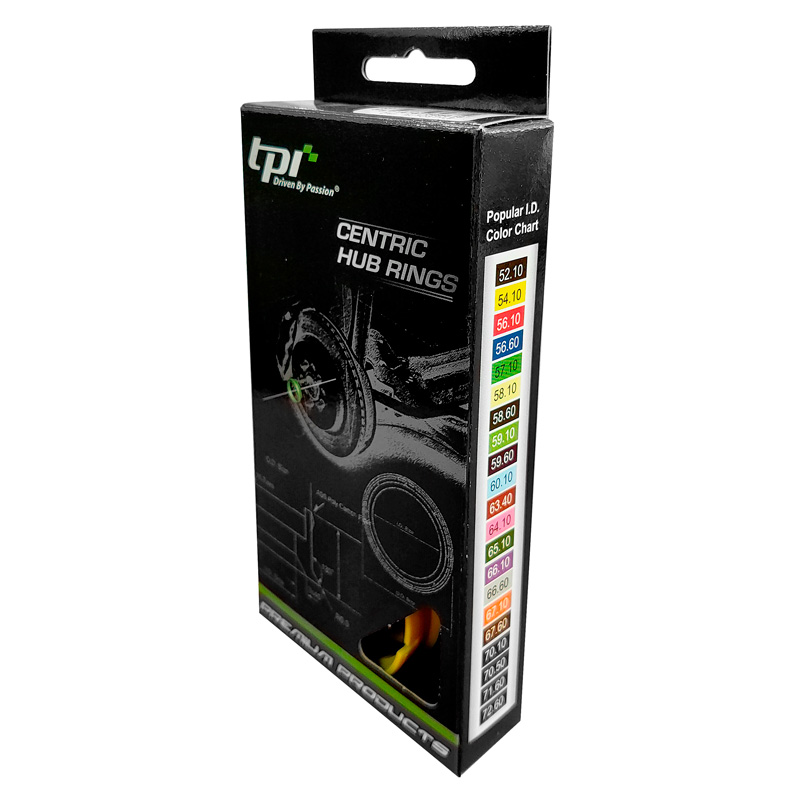 Set TPI Centreerringen - 64.0->60.1mm - Process Blauw