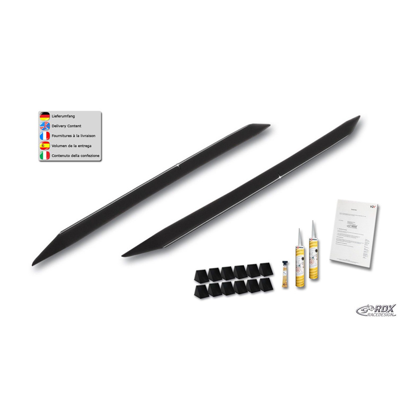Sideskirts  Renault Twingo II 2007-2014 'Slim' (ABS)