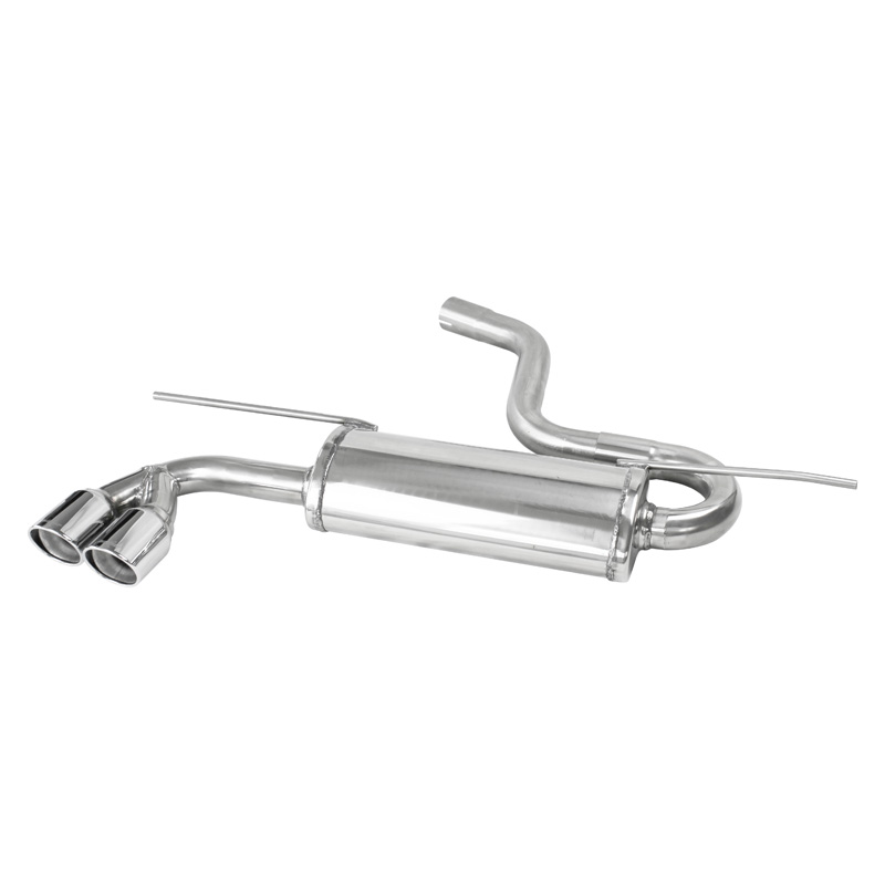 100% RVS Sportuitlaat  Volkswagen Golf VII 1.4 125pk 2013- 2x80mm X-Race