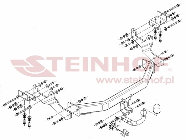 Trekhaak Hyundai H1 / H300 Van, Minibus 2008-....