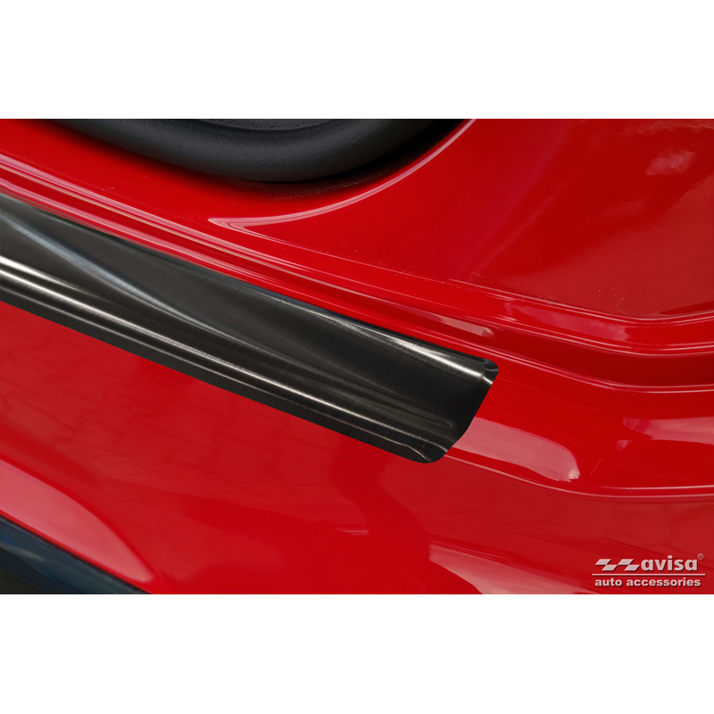 Zwart RVS Achterbumperprotector  Audi Q2 Facelift 2020-