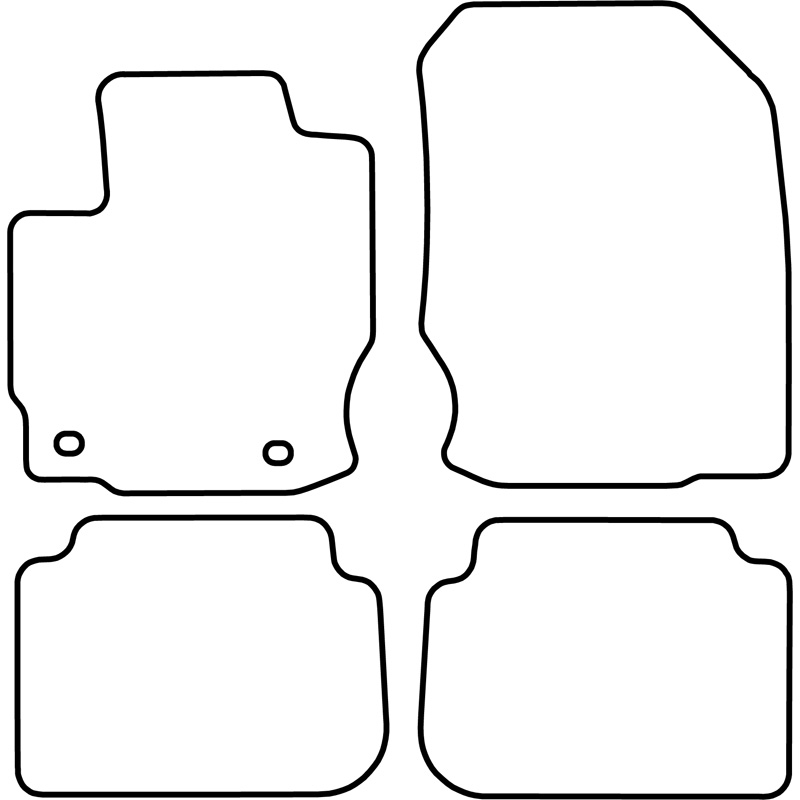 Automatten  Mitsubishi Colt 3 deurs 2004-2009