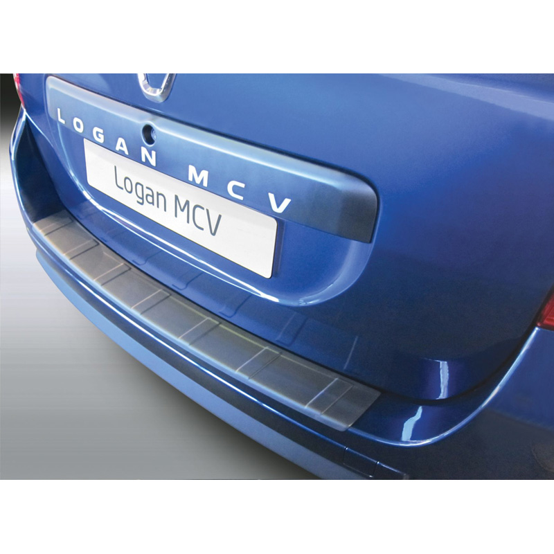ABS Achterbumper beschermlijst  Dacia Logan MCV 6/2013- Zwart 'Ribbed'
