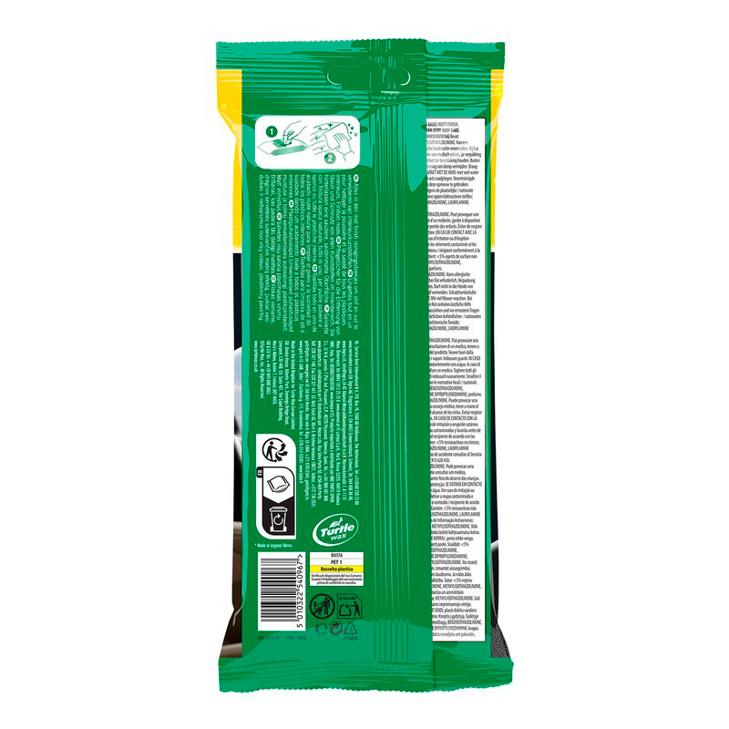 Turtle Wax 54096 Fresh Shine Matt Interieurreiniger doekjes 24 stuks