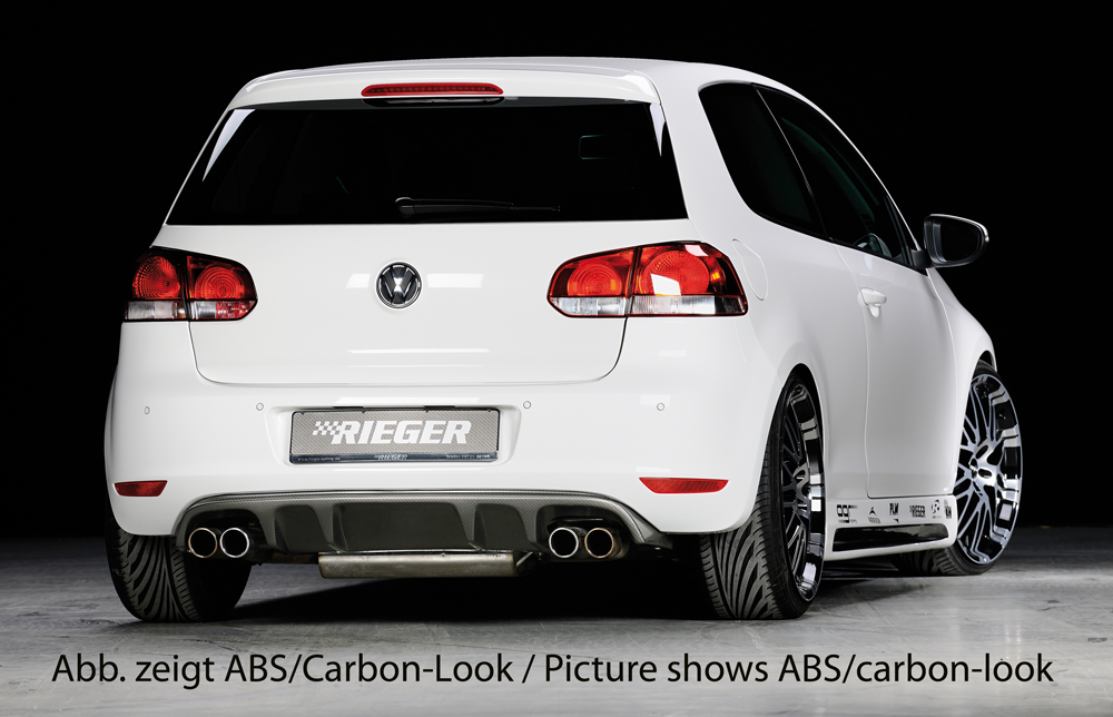 Diffuser Volkswagen Golf 6 GTI GTD Rieger Carbon Look