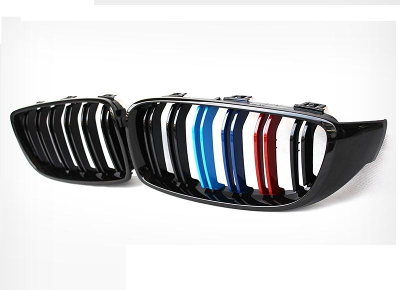 Grill Nieren BMW 4-Serie F32/F33/F36 piano black M stripes