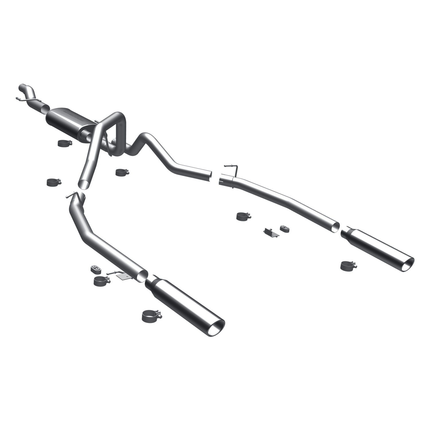 Ford Cat-Back 09 F-150 SC/SB dual split Magnaflow Cat-Back