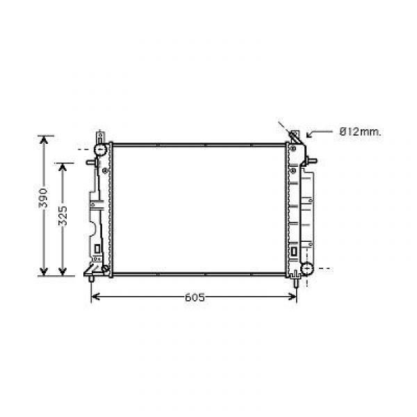 Radiator SAAB 9-3 98-03 500x350x18 2.0 -AC/2.3 TOT 02.99