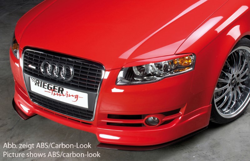Spoilerzwaard voor Voorspoiler Audi A4 8E B7 11.04- Rieger