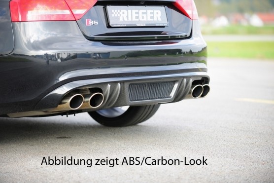 Achterbumper Diffusor Audi A5 B8/B81 07-11 S-line Rieger carbon-look