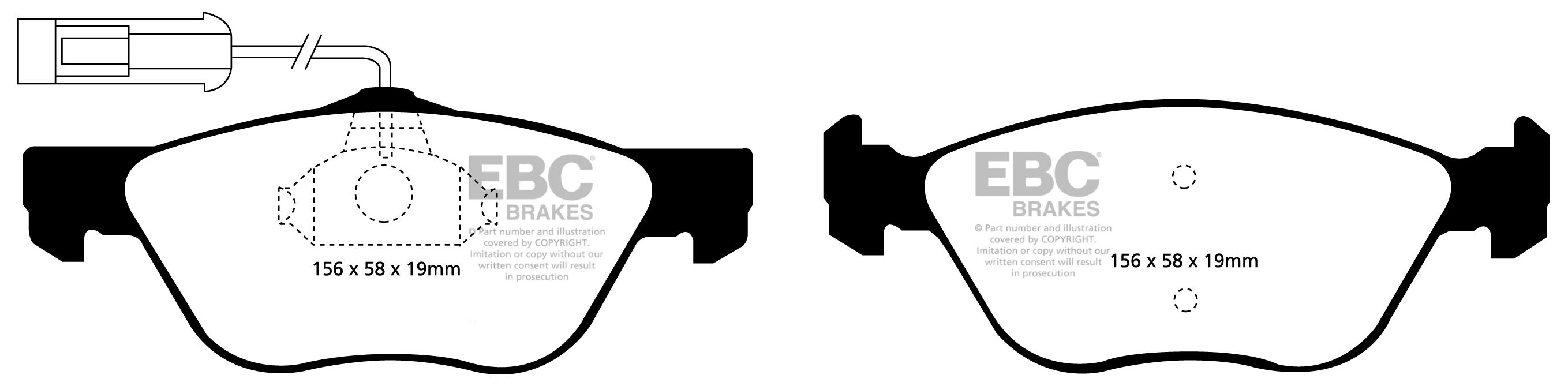 EBC Brakes ALFA ROMEO Alfa 155 2.5 TD 96-98 Remblokken voorzijde