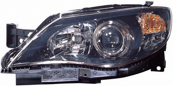 Koplamp rechts IMPREZA 08-10 H7+HB3/ZWART