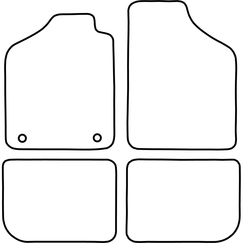 Automatten Velours  Fiat Uno 1983-1994