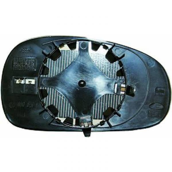 Spiegel glas links SEAT LEON, 05-09 VERWARMBAAR; CONVEX